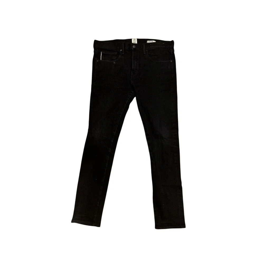Hiroshi Kato The Scissors Slim Tapered Jeans Black Raw Made in USA Mens 34